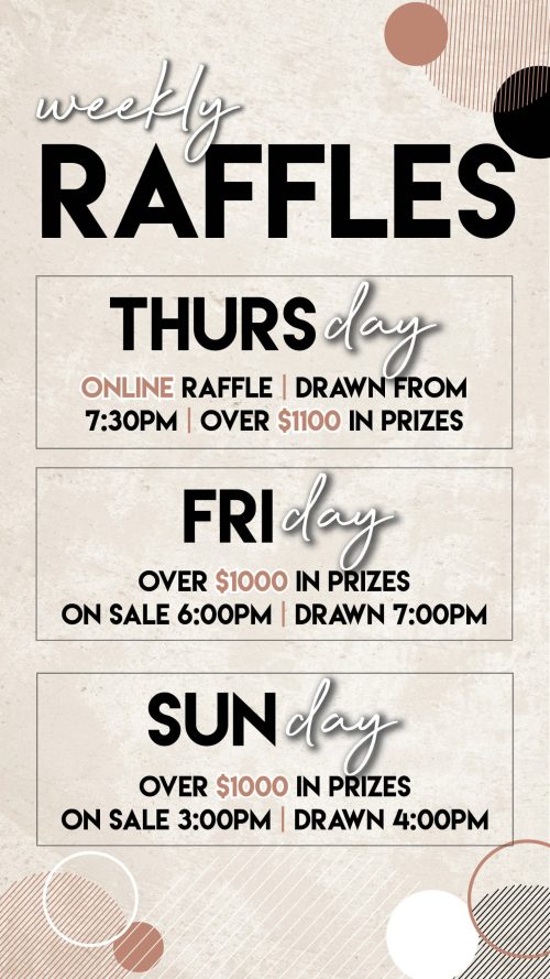 Online Raffles - Goulburn Railway Bowling Club